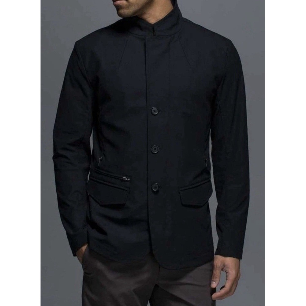 Lululemon MWB Blazer Jacket Mens Large Black Technical Commuter Performance